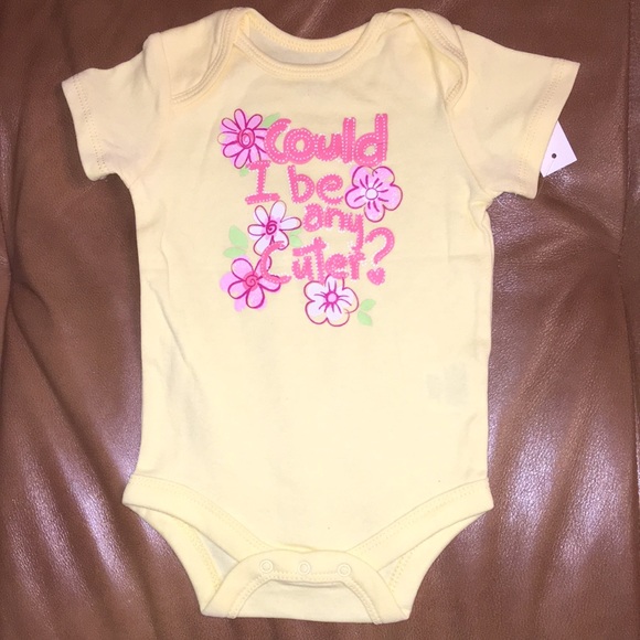 NWT Faded Glory bundle of 3 bodysuits/onesies 100% cotton for baby girl 6-9M - Picture 4 of 5